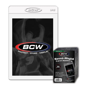 BCW Semi Rigid Card Holder Single protector (Loose)