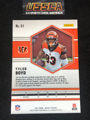 2021 Panini Mosaic Football #51 Tyler Boyd - Cincinnati Bengals