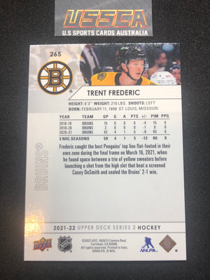 2021-22 Upper Deck Series Two #265 - Trent Fredrick - Boston Bruins