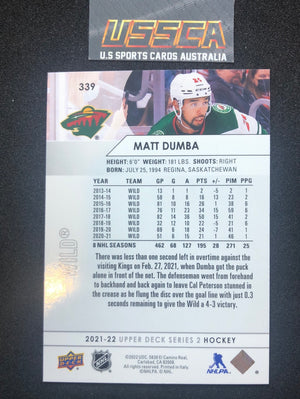 2021-22 Upper Deck Series Two #339 - Matt Dumba - Minnesota Wild