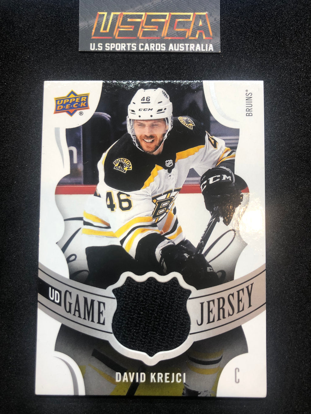 2018-19 Upper Deck Series 1 #GJ-DK - UD Game Jersey  - David Krejci - Boston Bruins