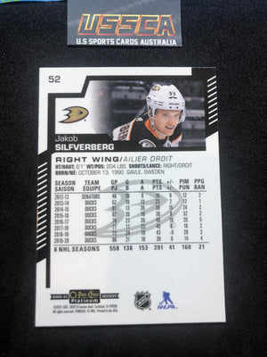 2020-21 Upper Deck O-Pee-Chee Platinum Hockey  - Base #52 - Jakob Silfverberg - Anaheim Ducks