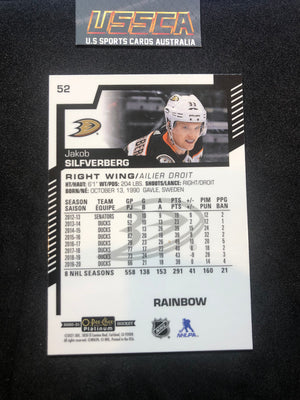 2020-21 Upper Deck O-Pee-Chee Platinum Hockey - Base - Rainbow #52 - Jakob Silfverberg - Anaheim Ducks