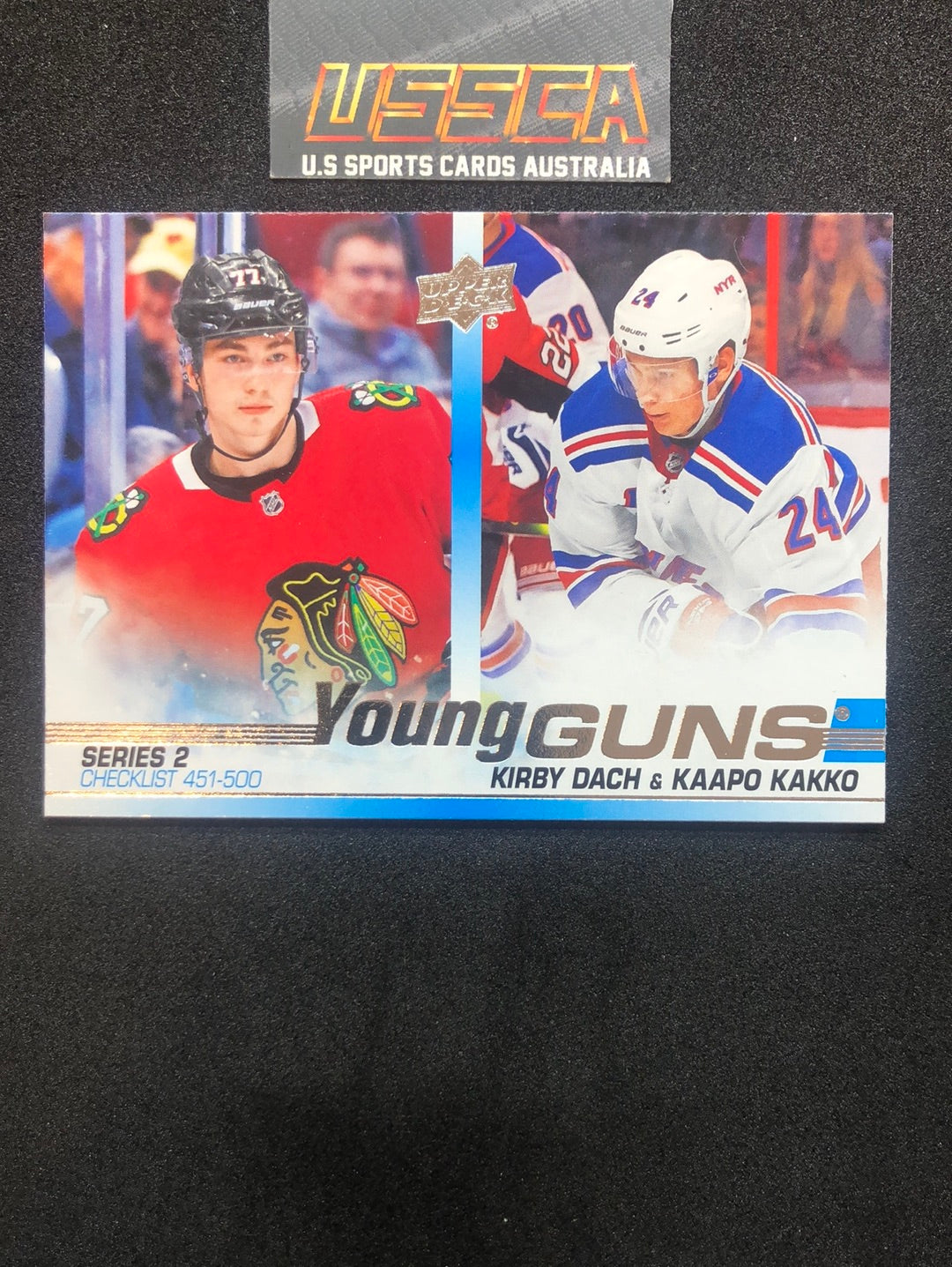 2019-20 Upper Deck Series Two  #C500 - Young Guns - Kirby Dach Kaapo Kakko - Chicago Blackhawks New York Rangers