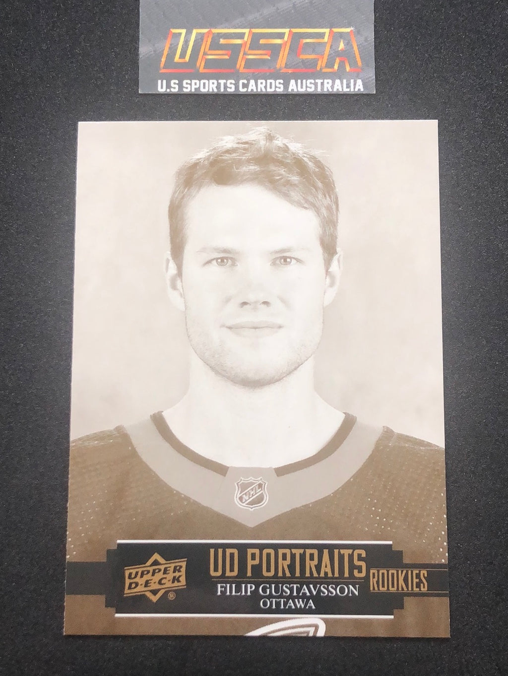 2021-22 Upper Deck Series Two #P-55 - UD Portraits - Filip Gustavsson - Ottawa Senators