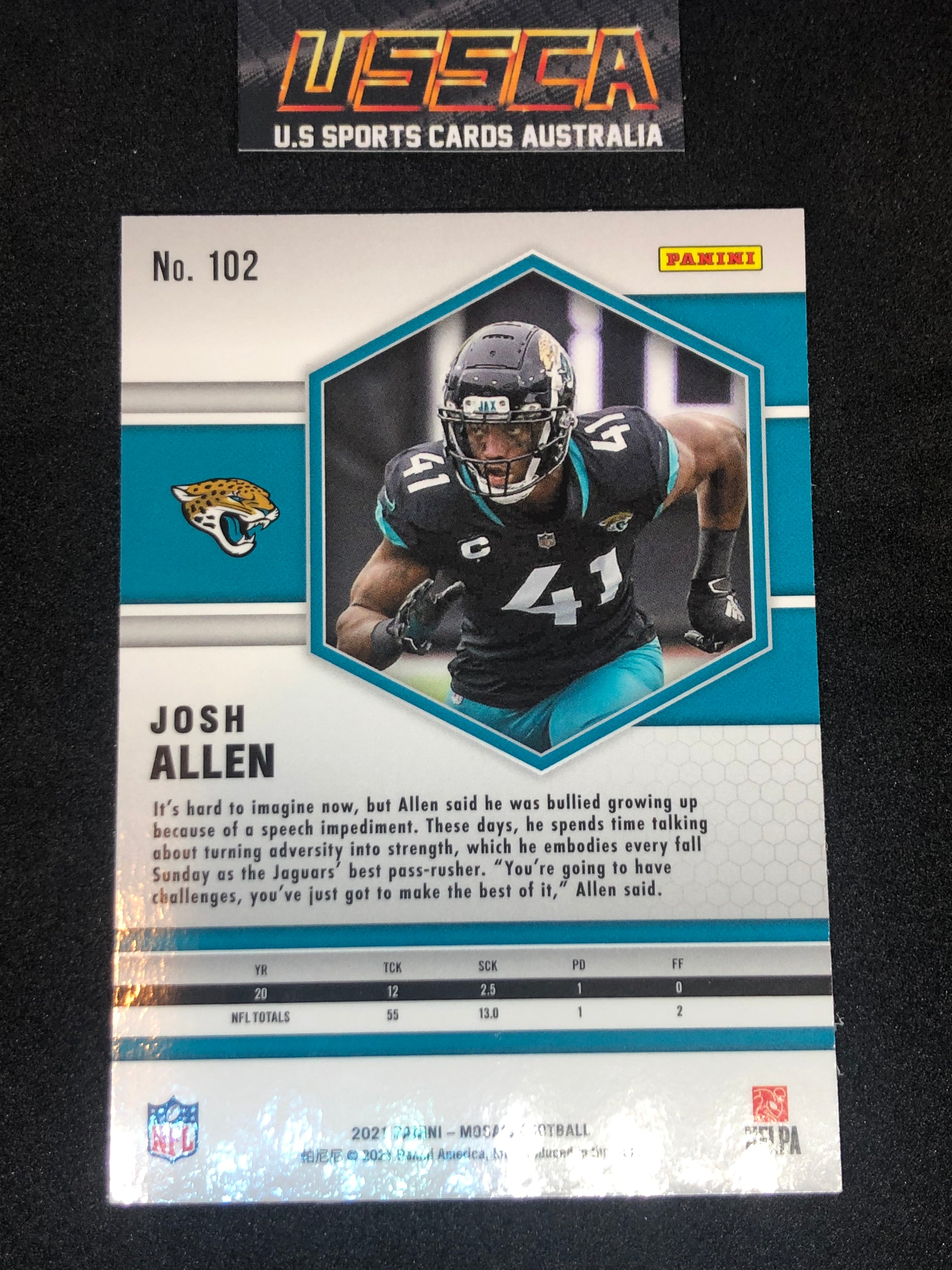 2021 Panini Mosaic Football #102 Josh Allen - Jacksonville Jaguars