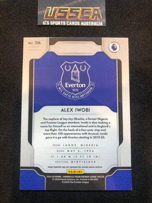 2020-21 Panini Prizm Premier League - Alex Iwobi  #316 - Everton