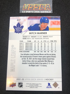 2021-22 Upper Deck Series Two #417 - Mitch Marner - Toronto Maple Leafs