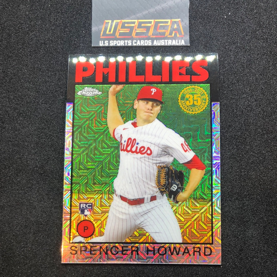 2021 Topps - Silver Pack 1986 Chrome Baseball #86BC-79 - Spencer Howard - Philadelphia Phillies