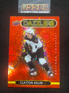 2021-22 Upper Deck Series Two #DZ-53 - Dazzlers Red - Clayton Keller - Arizona Coyotes