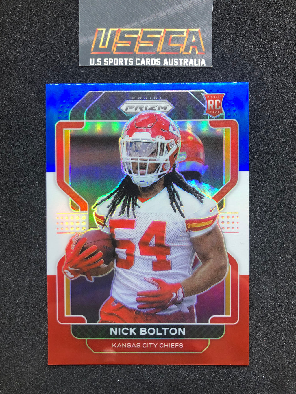 2021 Panini Prizm - [Base] - Red White & Blue Prizm #390 - Nick Bolton - Kansas City Chiefs