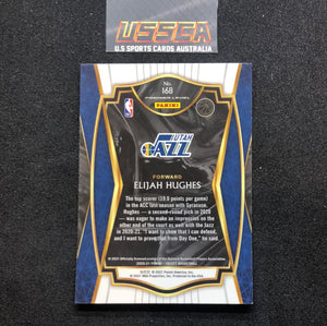 2020-21 Panini Select Basketball Premier Level Retail Blue #168 Elijah Hughes - Utah Jazz