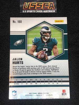 2021 Panini Mosaic Football #160 Jalen Hurts - Philadelphia Eagles