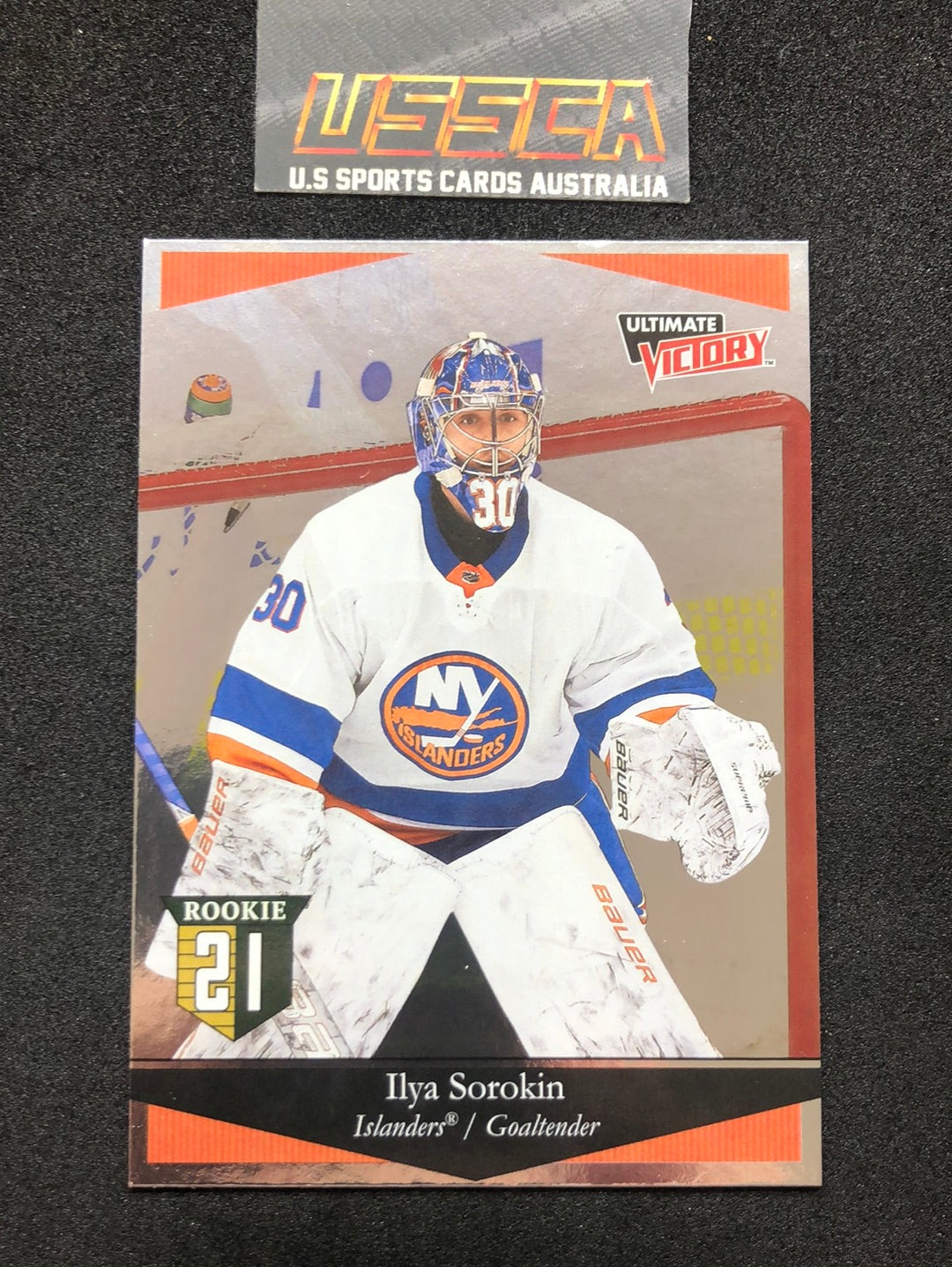 2020-21 Upper Deck Extended Series #UV-38 Ultimate Victory - Ilya Sorokin - New York Islanders