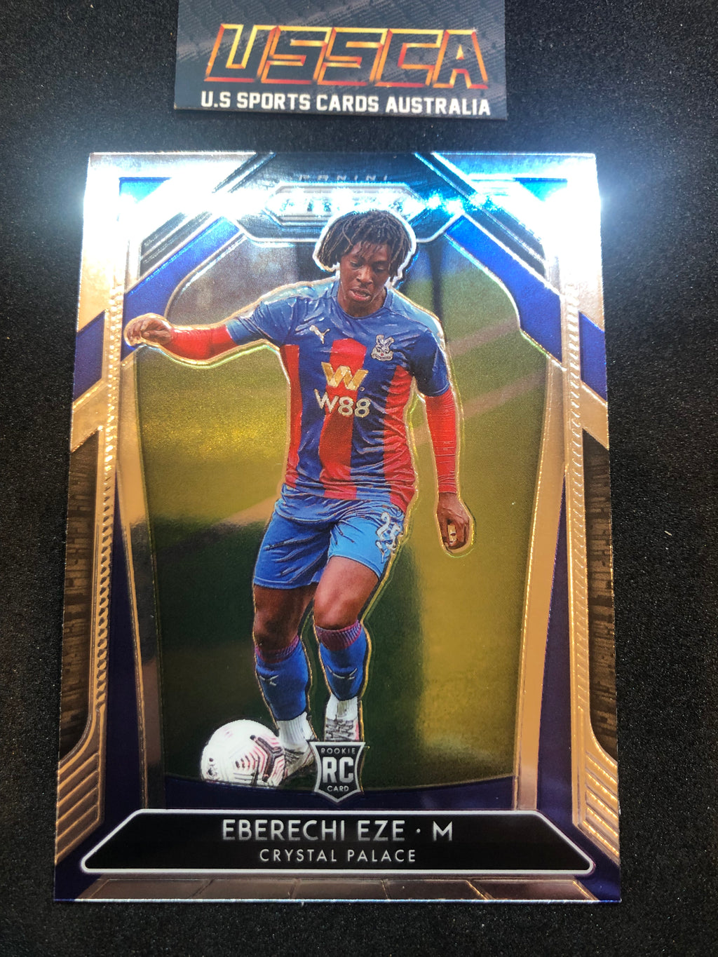 2020-21 Panini Prizm Premier League  -Eberechi Eze #063 Crystal Palace RC