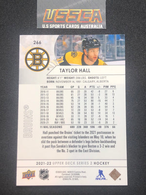 2021-22 Upper Deck Series Two #266 - Taylor Hall - Boston Bruins