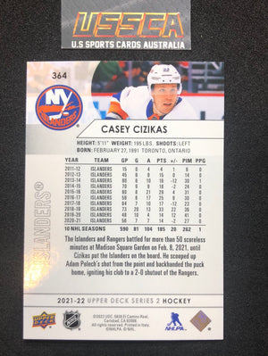 2021-22 Upper Deck Series Two #364 - Casey Cizikas - New York Islanders