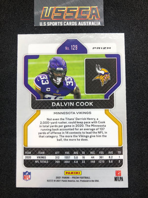 2021 Panini Prizm - [Base] - Green Prizm #129 - Dalvin Cook - Minnesota Vikings