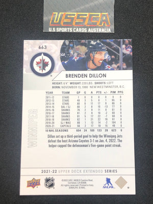 2021-22 Upper Deck Extended Series #663 - Brenden Dillon - Winnipeg Jets