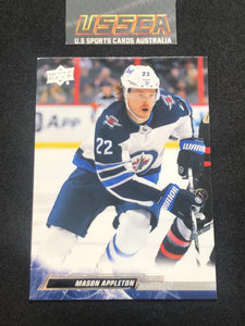 2022-23 Upper Deck Series 1 Hockey #193 - Mason Appleton - Winnipeg Jets