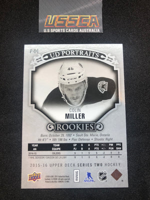 2015-16 Upper Deck Series 2 Hockey - UD Portraits #P-64 Colin Miller - Boston Bruins