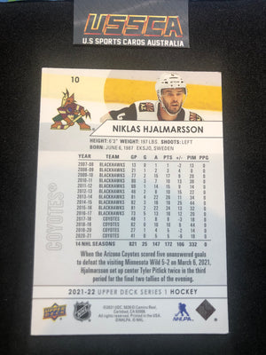 2021-22 Upper Deck Series One #10 - Niklas Hjalmarsson - Arizona Coyotes