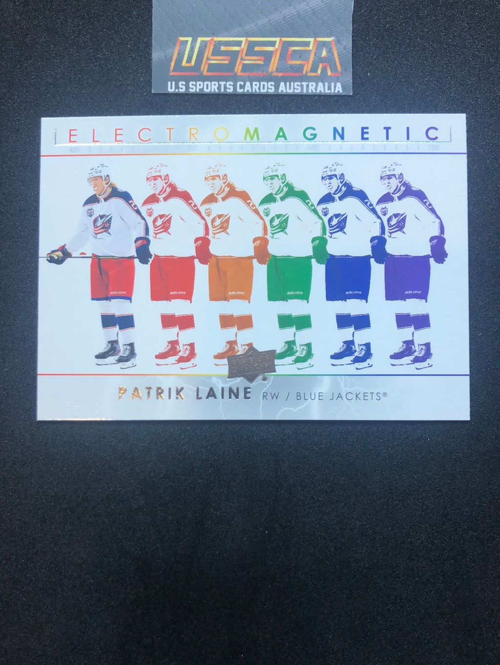 2021-22 Upper Deck Series Two #EM-25 Electro Magnetic - Patrik Liane - Columbus Blue Jackets