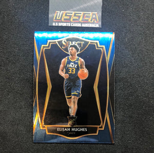 2020-21 Panini Select Basketball Premier Level Retail Blue #168 Elijah Hughes - Utah Jazz