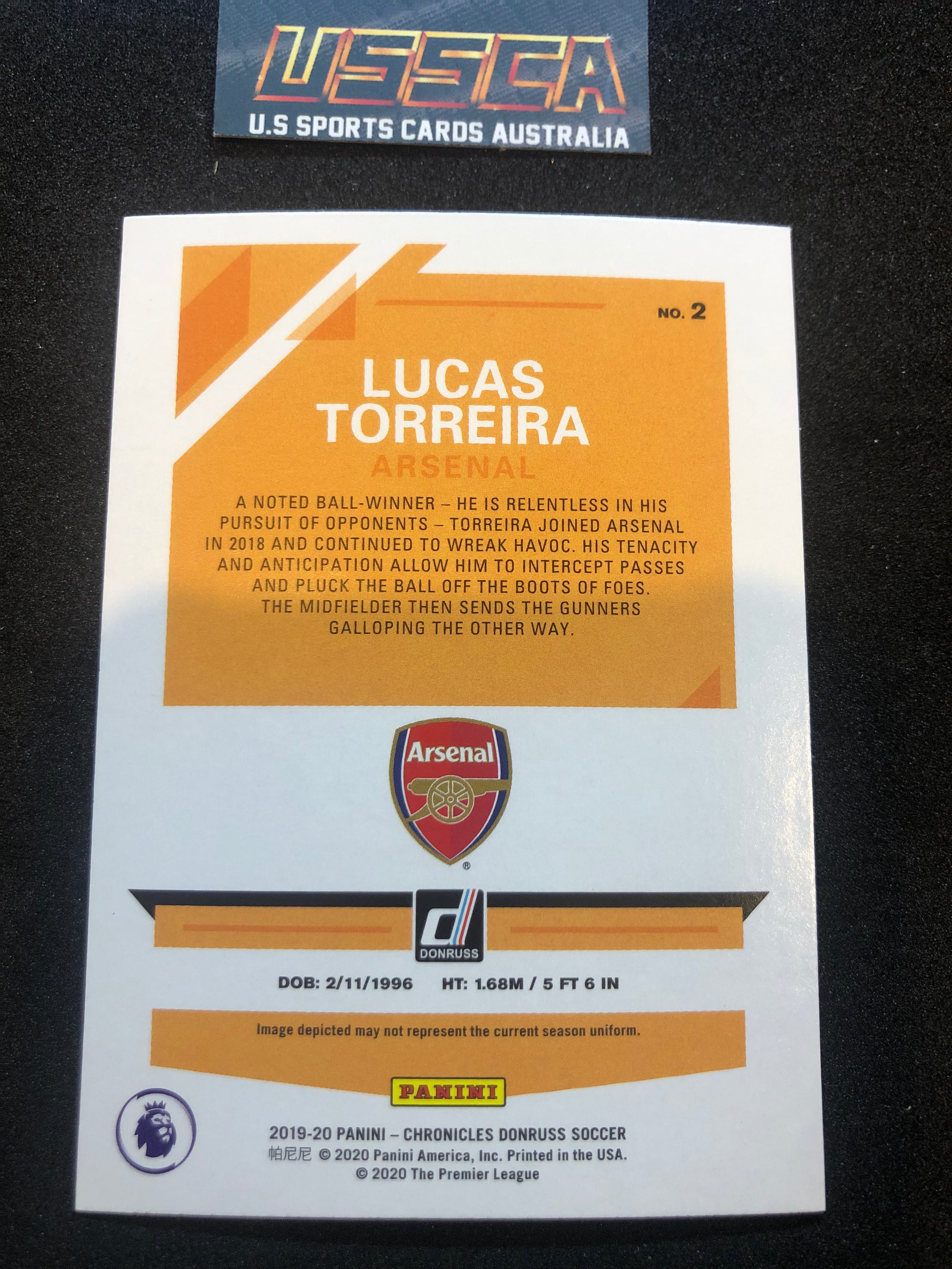 2019-20 Panini Chronicles - [Base] - Press Proof Purple Laser - #002 - Lucas Torreira - Arsenal
