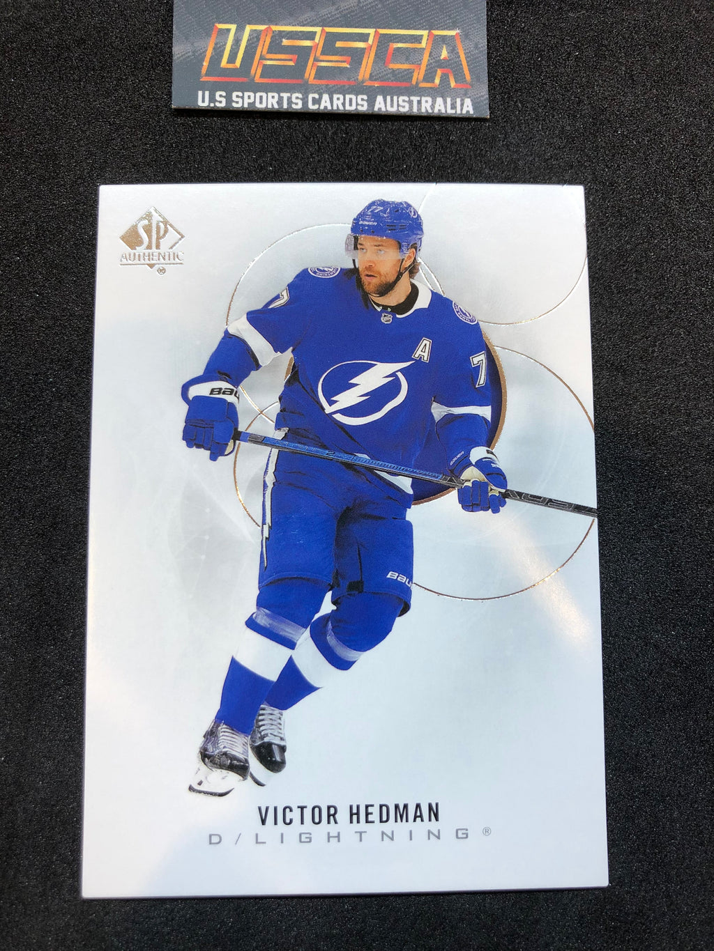 2020-21 SP Authentic - [Base] #03 - Victor Hedman - Tampa Bay Lightning