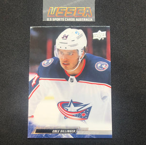 2022-23 Upper Deck Series 1 Hockey #55 Cole Sillinger - Columbus Blue Jackets