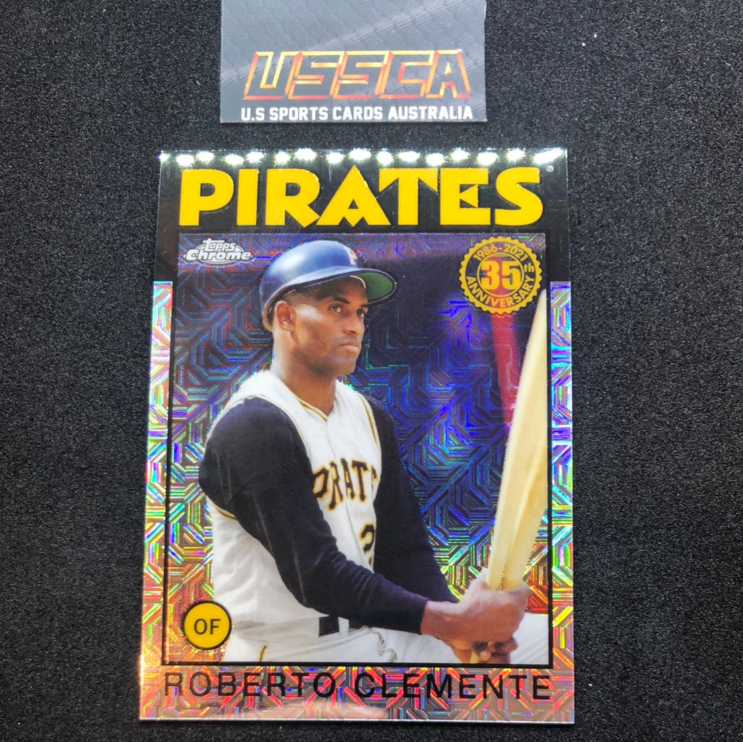 2021 Topps - Silver Pack 1986 Chrome Baseball #86BC-98 - Roberto Clemente