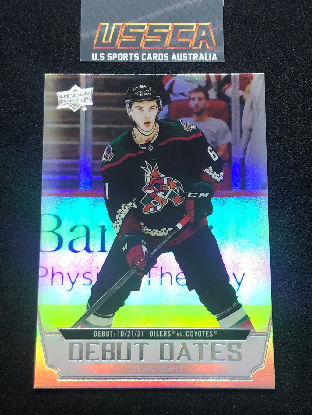 2022-23 Upper Deck Series 1 Hockey #DD-20 Debut Dates - Dyson Mayo - Arizona Coyotes