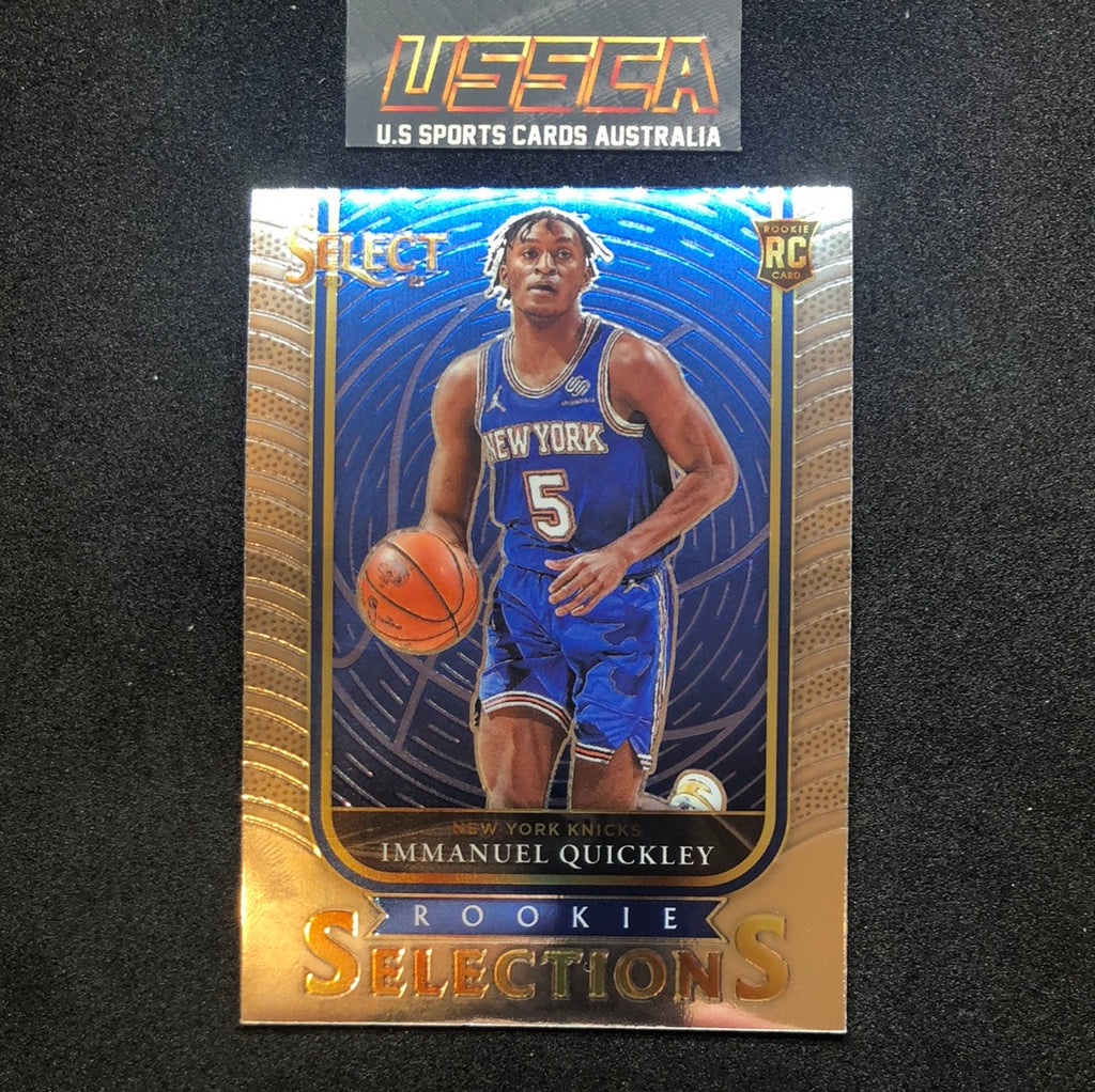 2020-21 Panini Select Basketball Rookie selections #22 Immanuel Quickley - New York Knicks