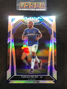 2020-21 Panini Prizm Premier League -Silver Prizm - Fabian Delph #118 - Everton