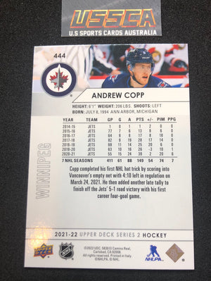 2021-22 Upper Deck Series Two #444 - Andrew Copp - Winnipeg Jets