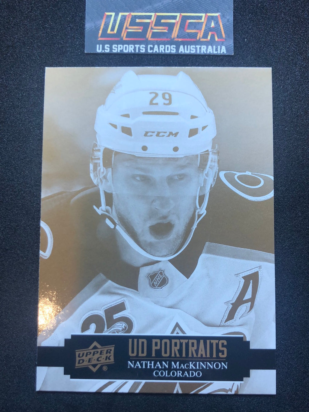 2021-22 Upper Deck Series Two #P-27 UD Portraits - Nathan MacKinnon - Colorado Avalanche