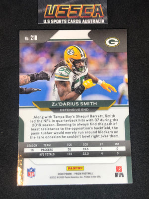 2020 Panini Prizm Football - Base #210 Za’Darius Smith - Green Bay Packers