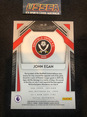 2020-21 Panini Prizm Premier League - John Egan #021 - Sheffield United