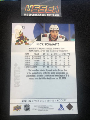 2021-22 Upper Deck Series One #12 - Nick Schmaltz - Arizona Coyotes