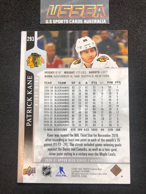 2020-21 Upper Deck Series Two #293 Patrick Kane - Chicago Blackhawks