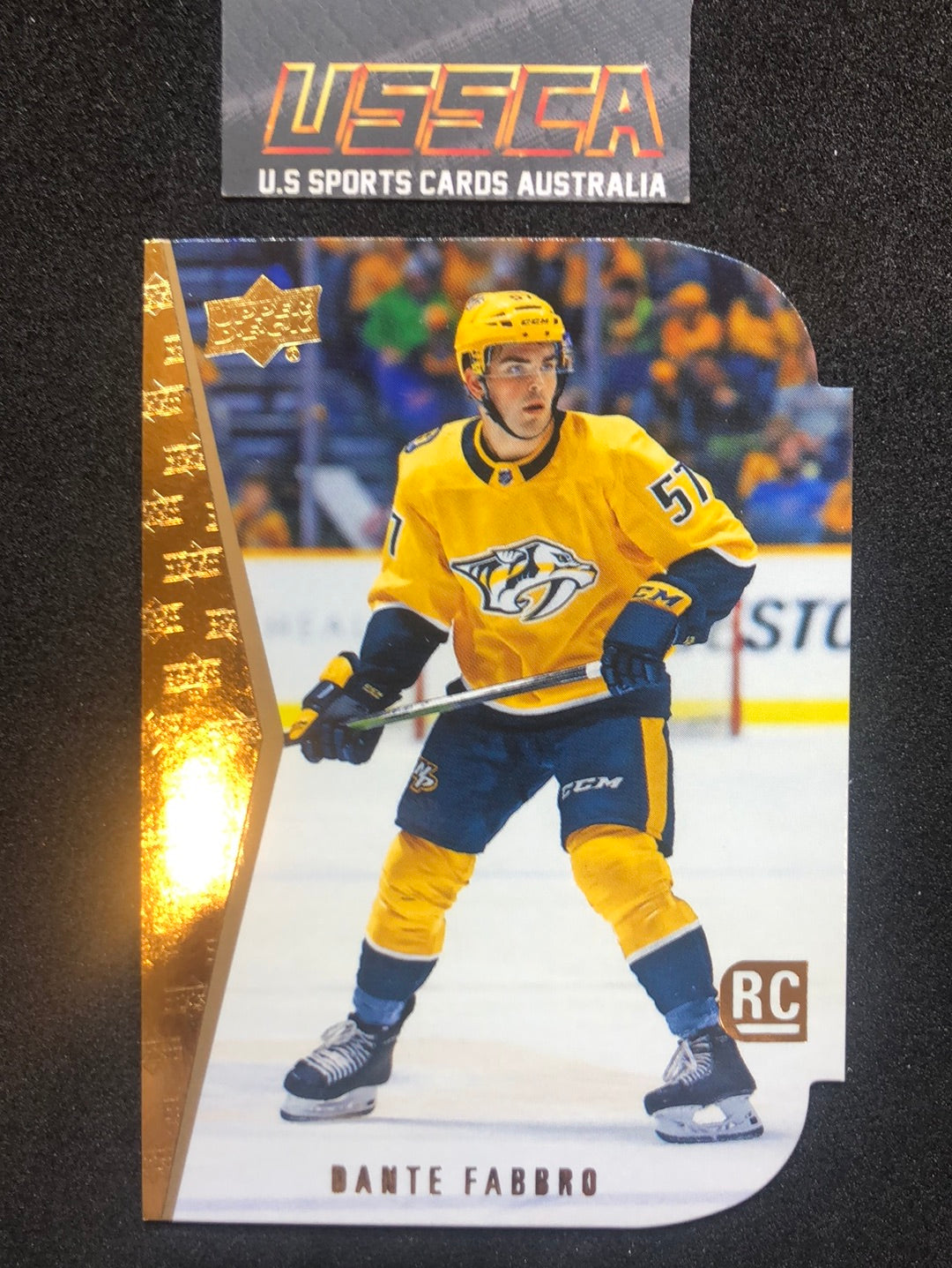 2019-20 Upper Deck Series 1 - Rookie Tribute Die Cuts #6 Dante Fabbro - Nashville Predators