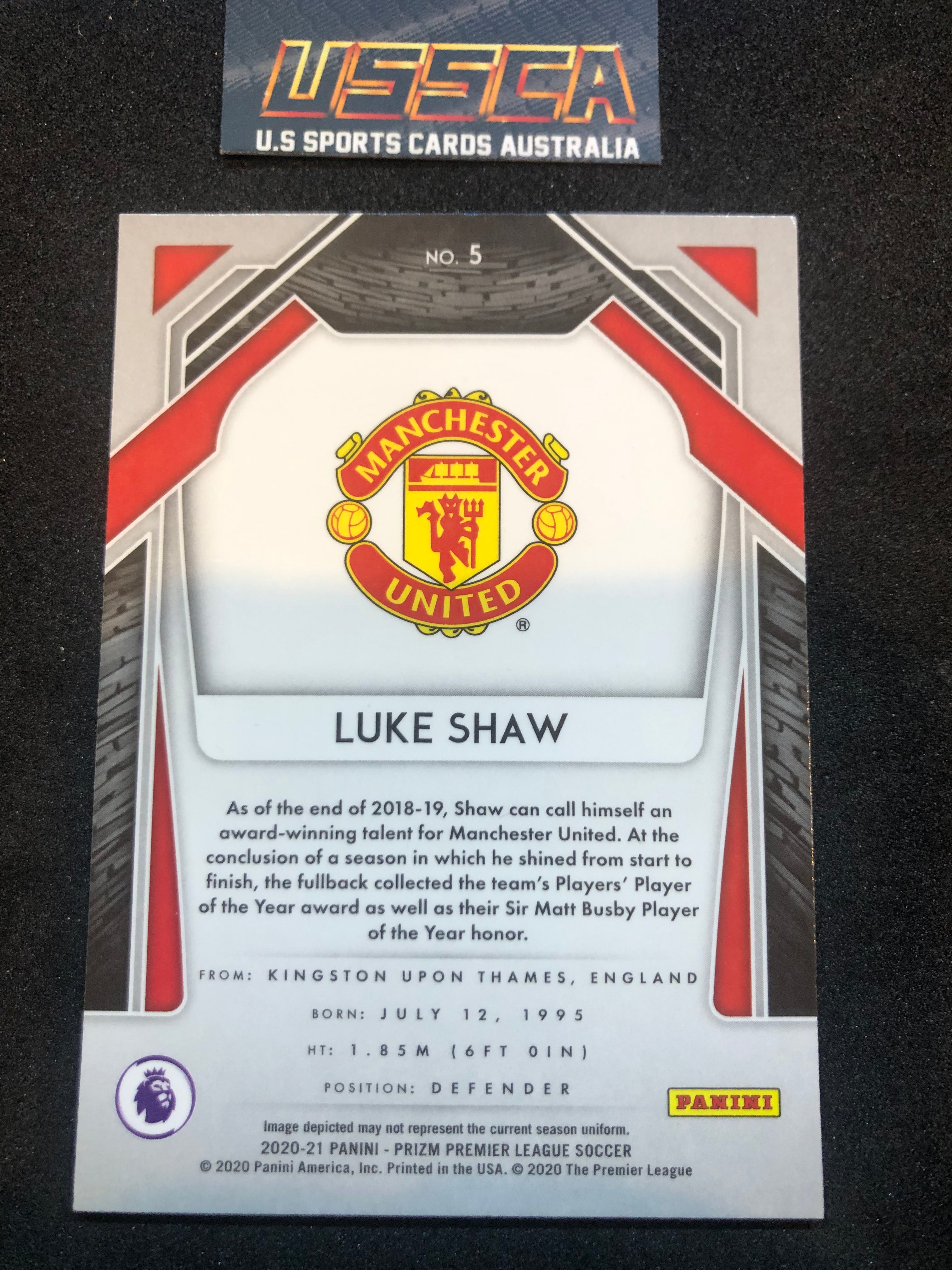 2020-21 Panini Prizm Premier League - Luke Shaw #005 - Manchester United