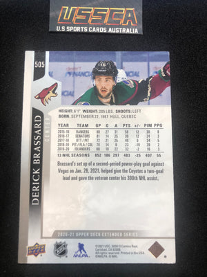 2020-21 Upper Deck Extended Series  #505 - Derick Brassard - Arizona Coyotes