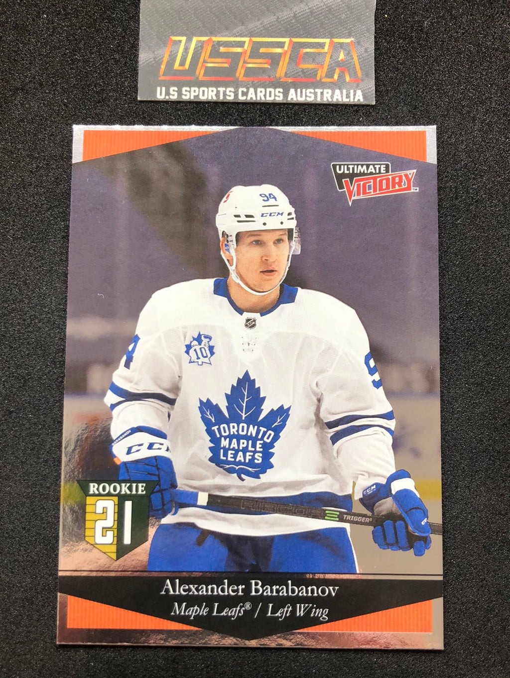 2020-21 Upper Deck Extended Series #UV-23 Ultimate Victory - Alexander Barabanov - Toronto Maple Leafs