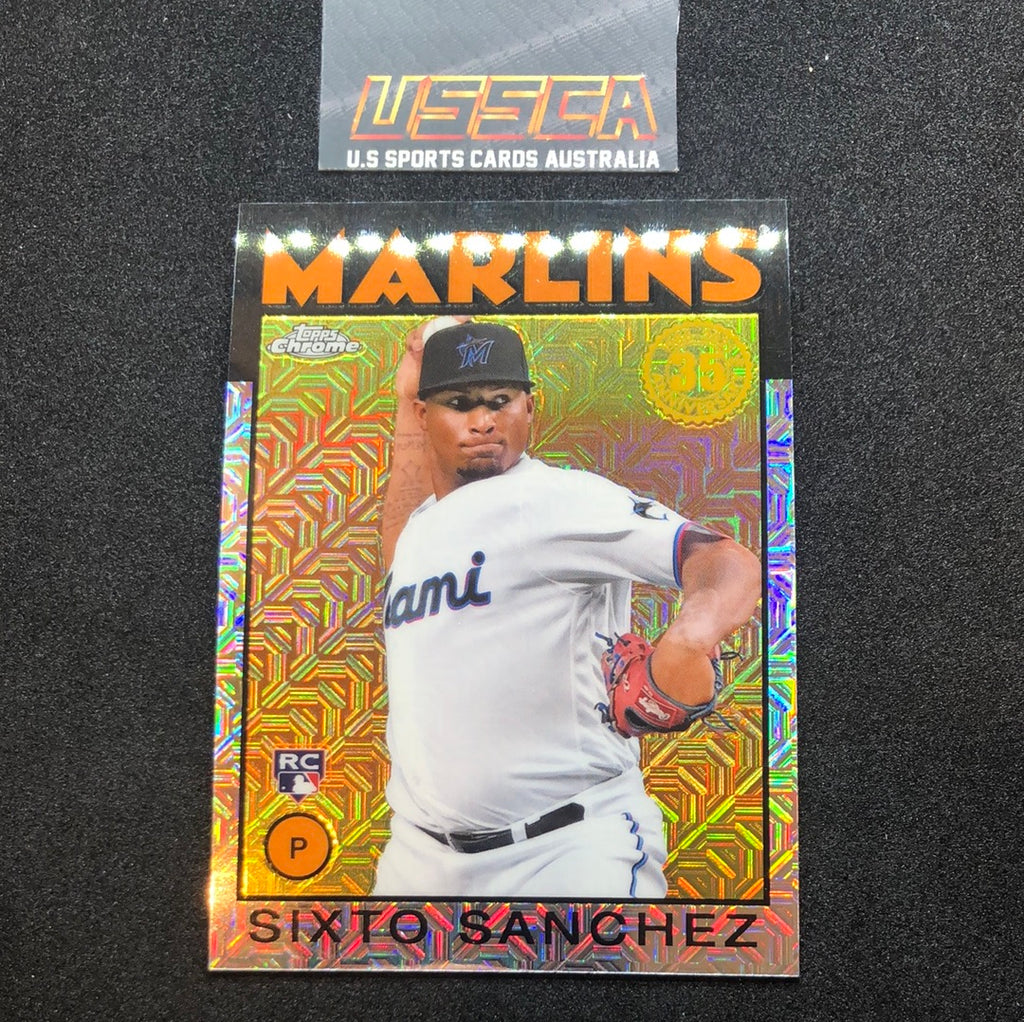 2021 Topps - Silver Pack 1986 Chrome Baseball #86BC-42 - Sixto Sanchez - Miami Marlins