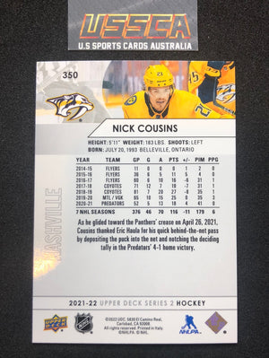 2021-22 Upper Deck Series Two #350 - Nick Cousins - Nashville Predators