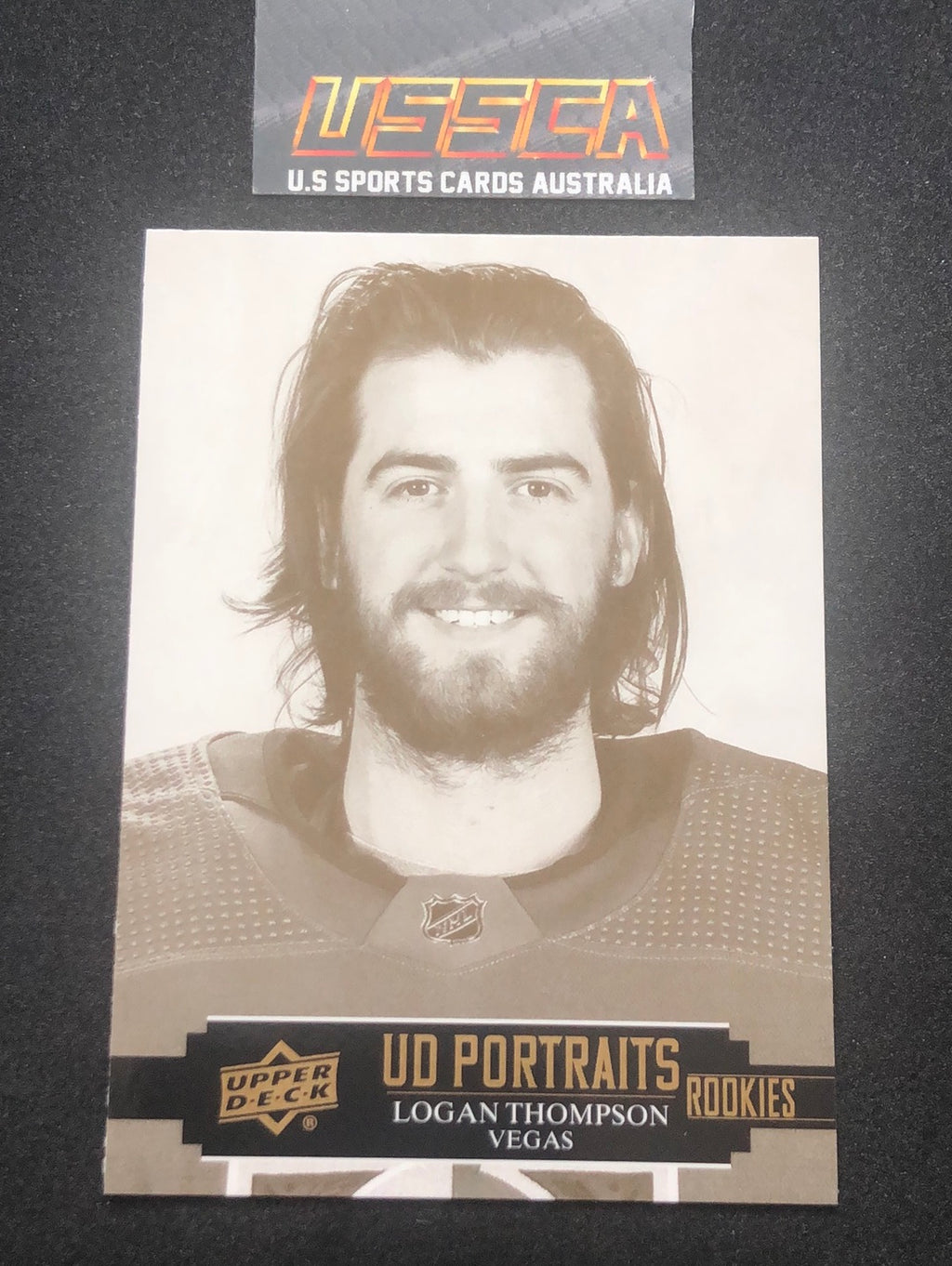 2021-22 Upper Deck Series Two #P-60 - UD Portraits - Logan Thompson - Vegas Golden Knights