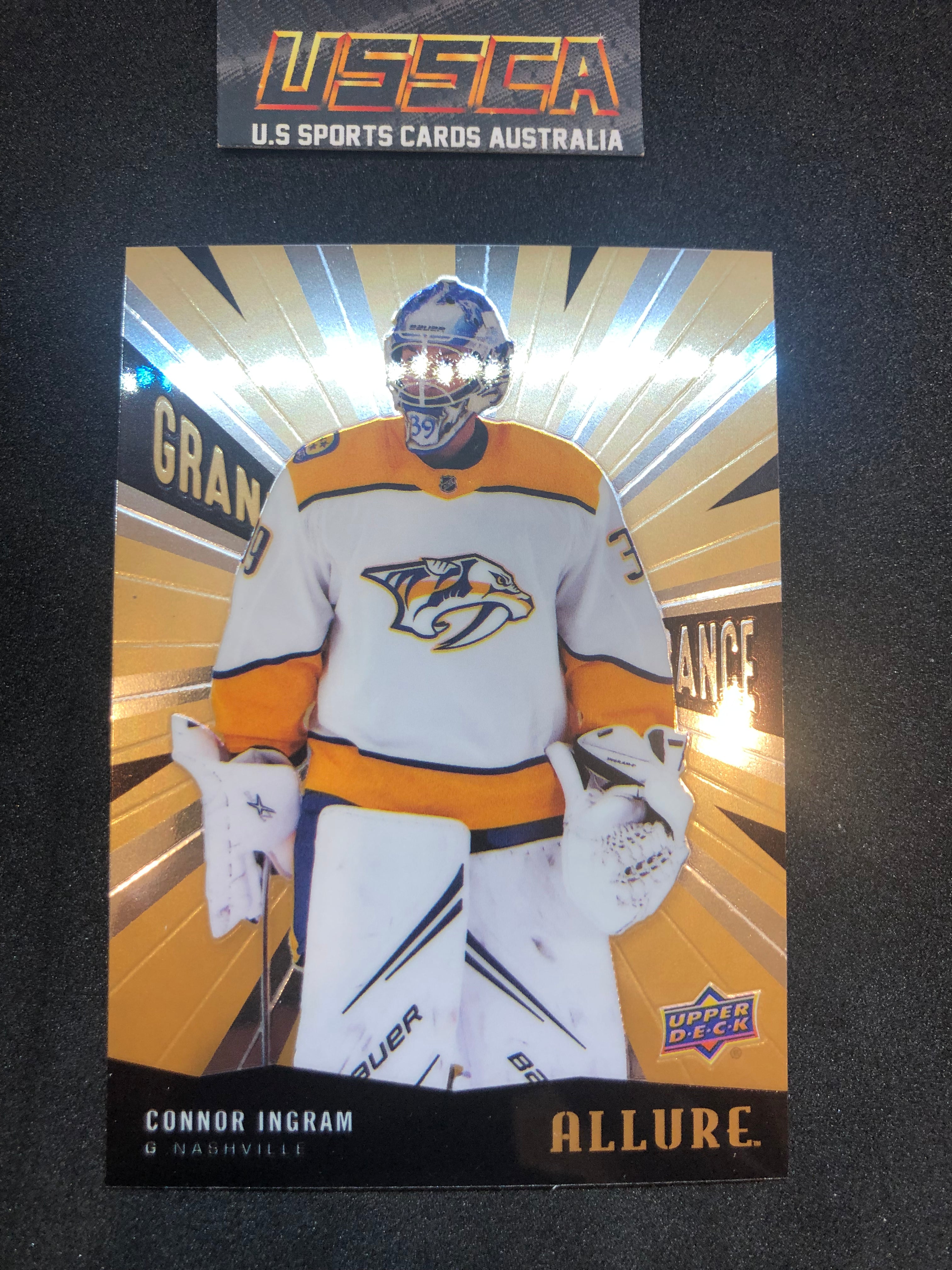 2020-21 Upper Deck Allure Hockey Grand Entrance #GE-16 Connor Ingram - Nashville Predators