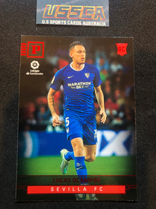 2019-20 Panini Chronicles - Red #383  Panini La Liga - Lucas Ocampos - Sevilla FC